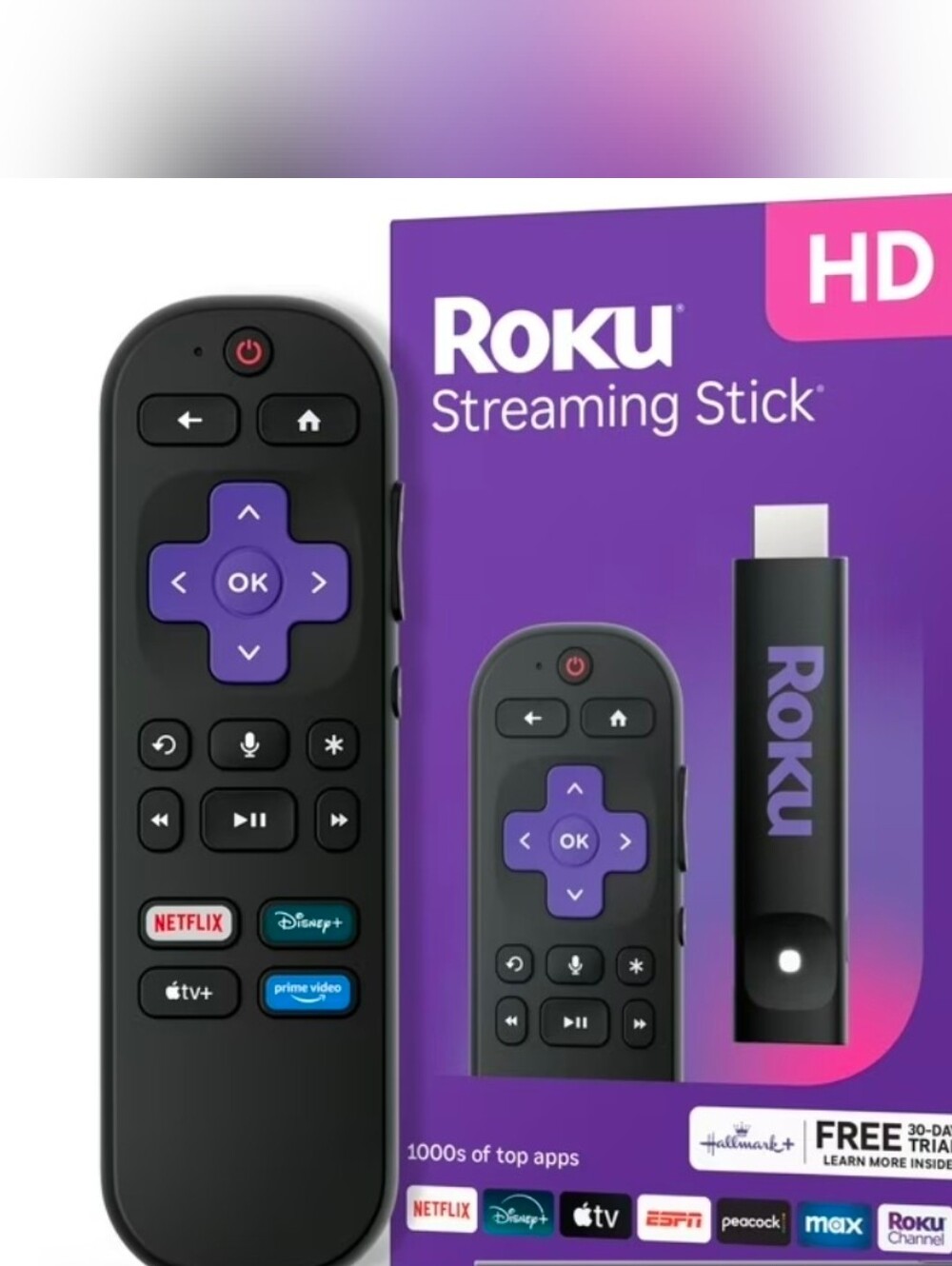 Roku Streaming Stick HD - HD Roku Streaming Device for TV